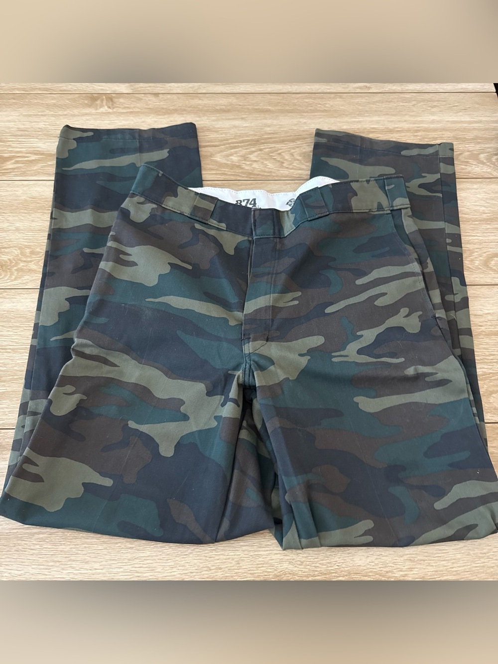 Dickies Camo 874 Original Fit Work Pants Size 34x34
